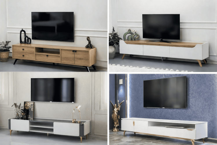 معرفی ۴ مدل از پرفروش‌ترین میز تلویزیون‌های ساده و شیک