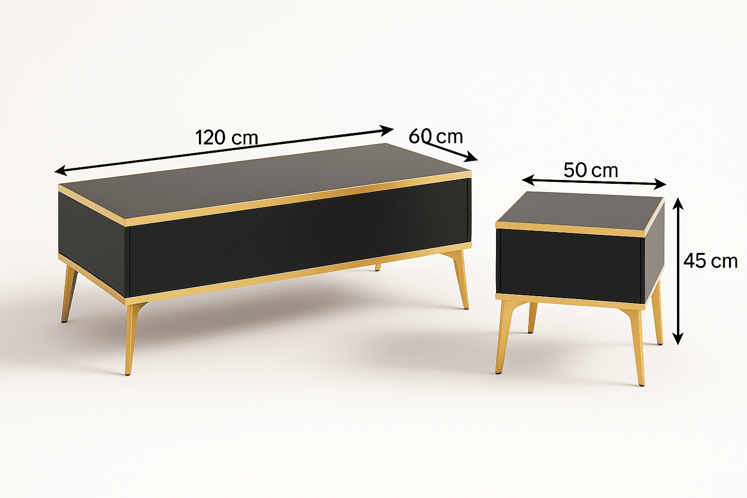 طول و ارتفاع مناسب برای میز جلو مبلی و عسلی