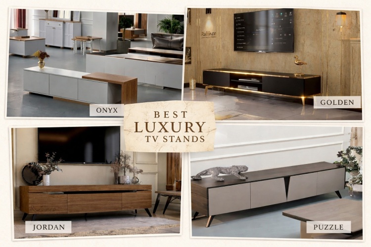 معرفی 4 مدل از پرفروش‌ترین میز تلوزیون‌های لاکچری 